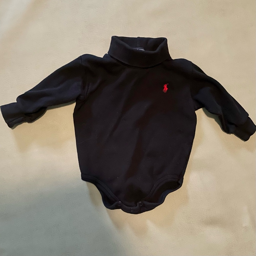 Ralph Lauren - baby boy - navy turtleneck - 6 months to 12 months